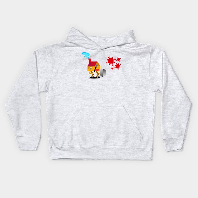 Fight Corona Kids Hoodie by Diamond Hand